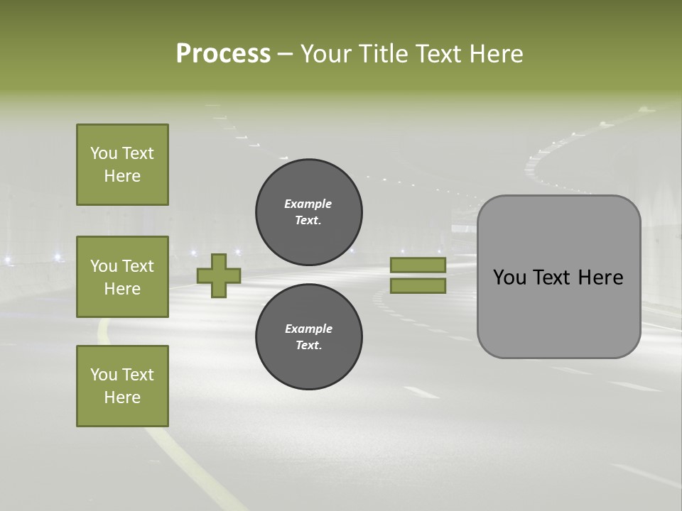 Urban Scene Moving Down Yard Line PowerPoint Template