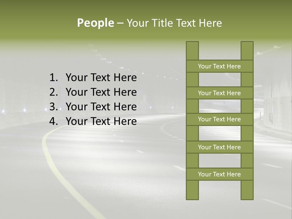 Urban Scene Moving Down Yard Line PowerPoint Template