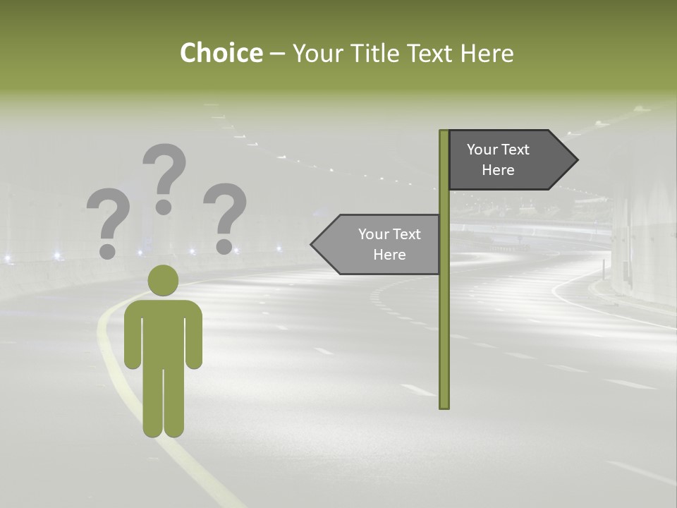 Urban Scene Moving Down Yard Line PowerPoint Template