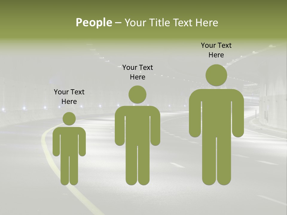 Urban Scene Moving Down Yard Line PowerPoint Template