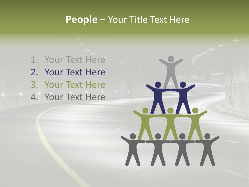 Urban Scene Moving Down Yard Line PowerPoint Template