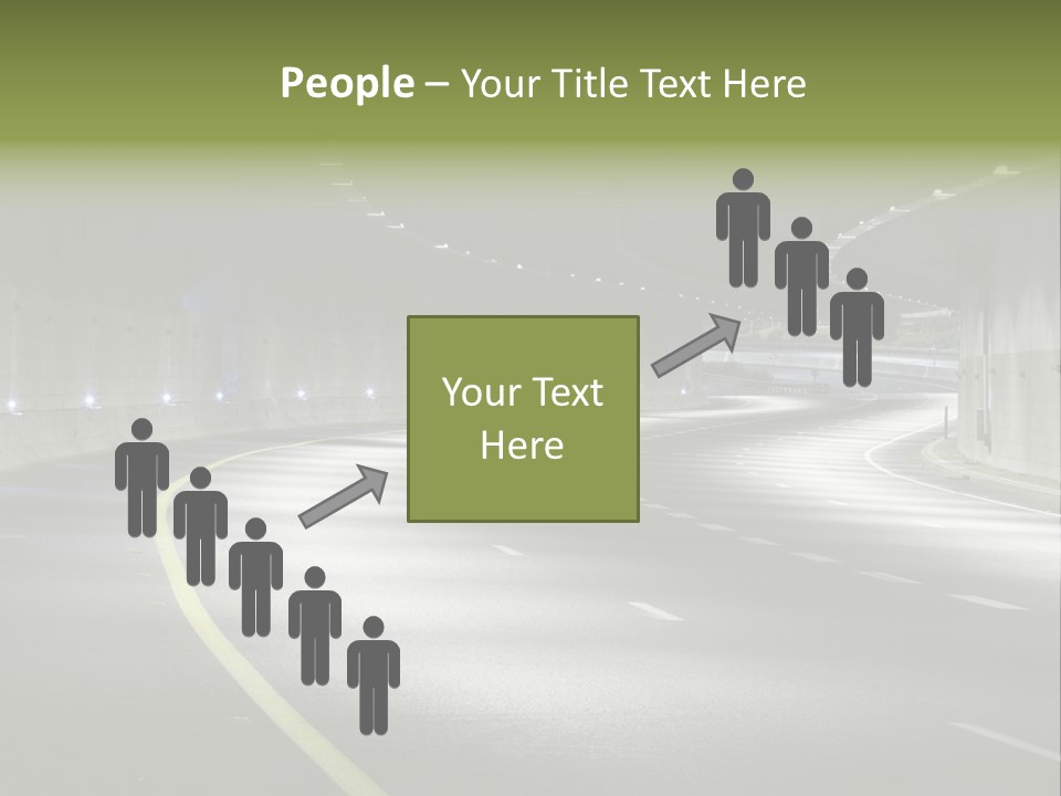 Urban Scene Moving Down Yard Line PowerPoint Template