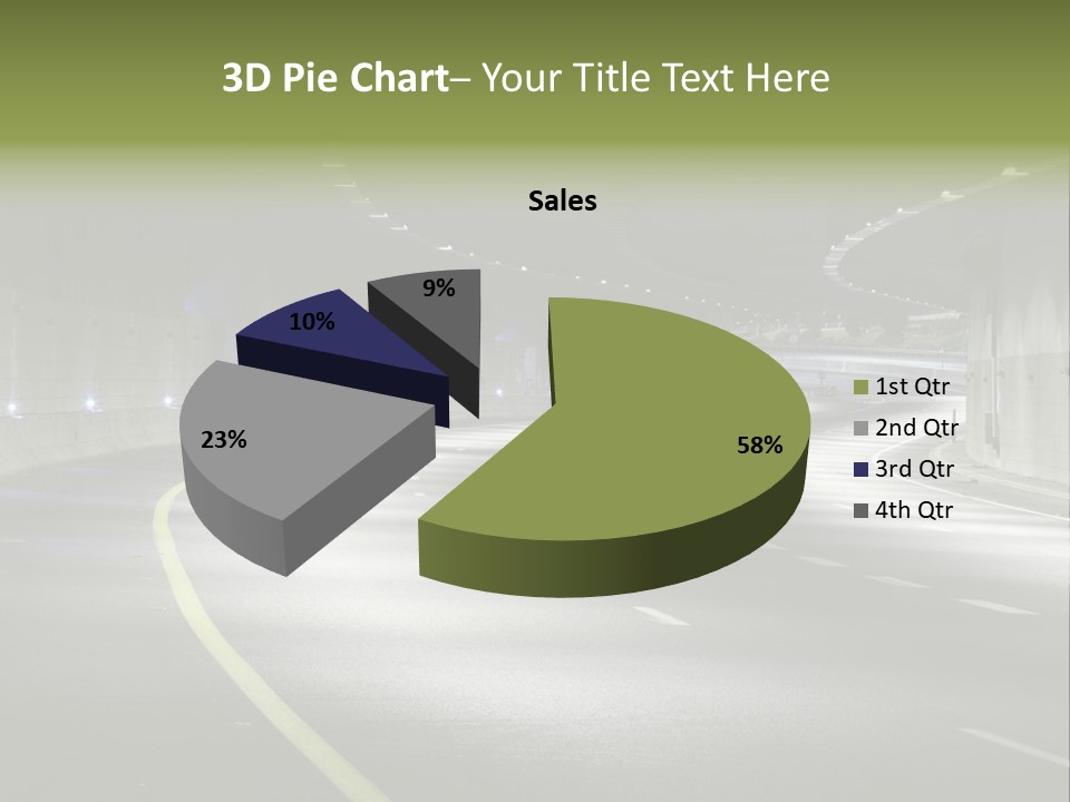 Urban Scene Moving Down Yard Line PowerPoint Template