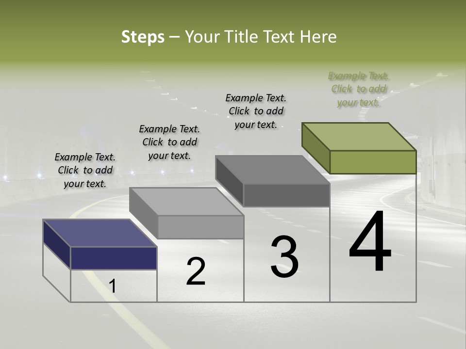 Urban Scene Moving Down Yard Line PowerPoint Template