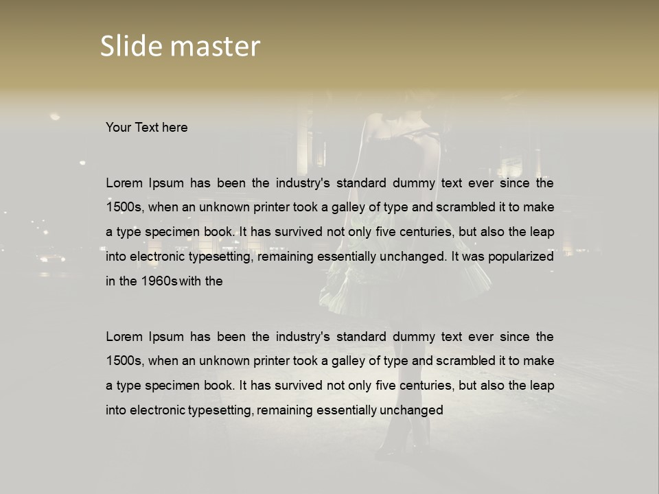 One Shopping Lifestyle PowerPoint Template