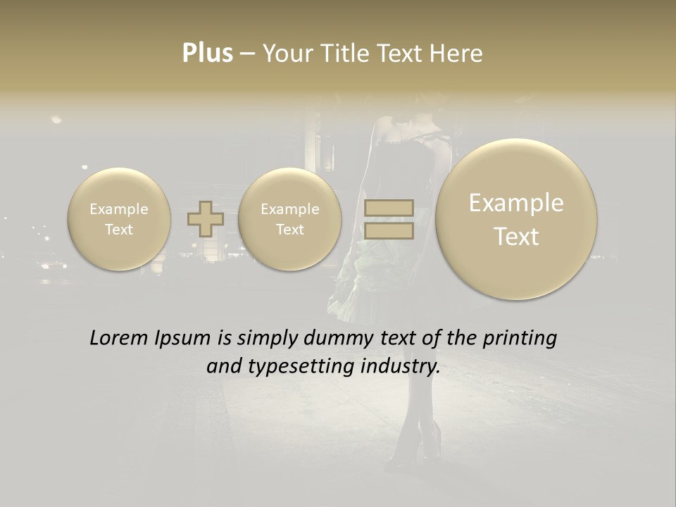One Shopping Lifestyle PowerPoint Template