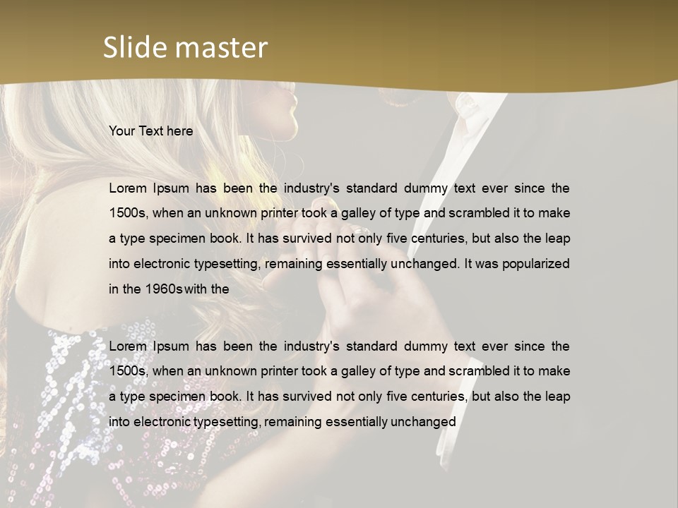 Lifestyles Intimacy Woman PowerPoint Template