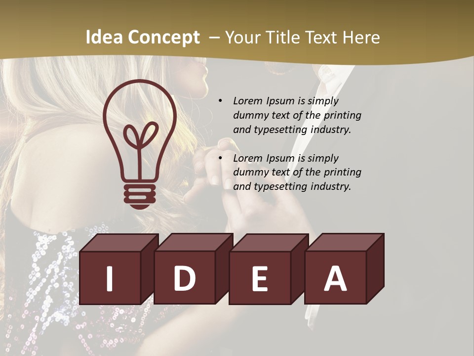 Lifestyles Intimacy Woman PowerPoint Template