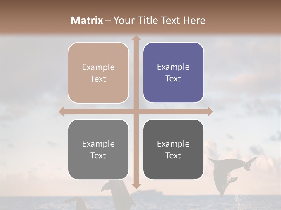 Swimming Wildlife Summer PowerPoint Template