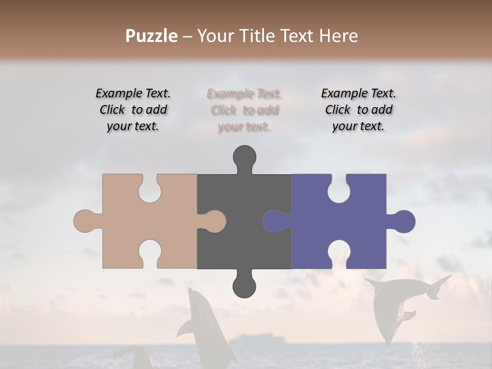 Swimming Wildlife Summer PowerPoint Template