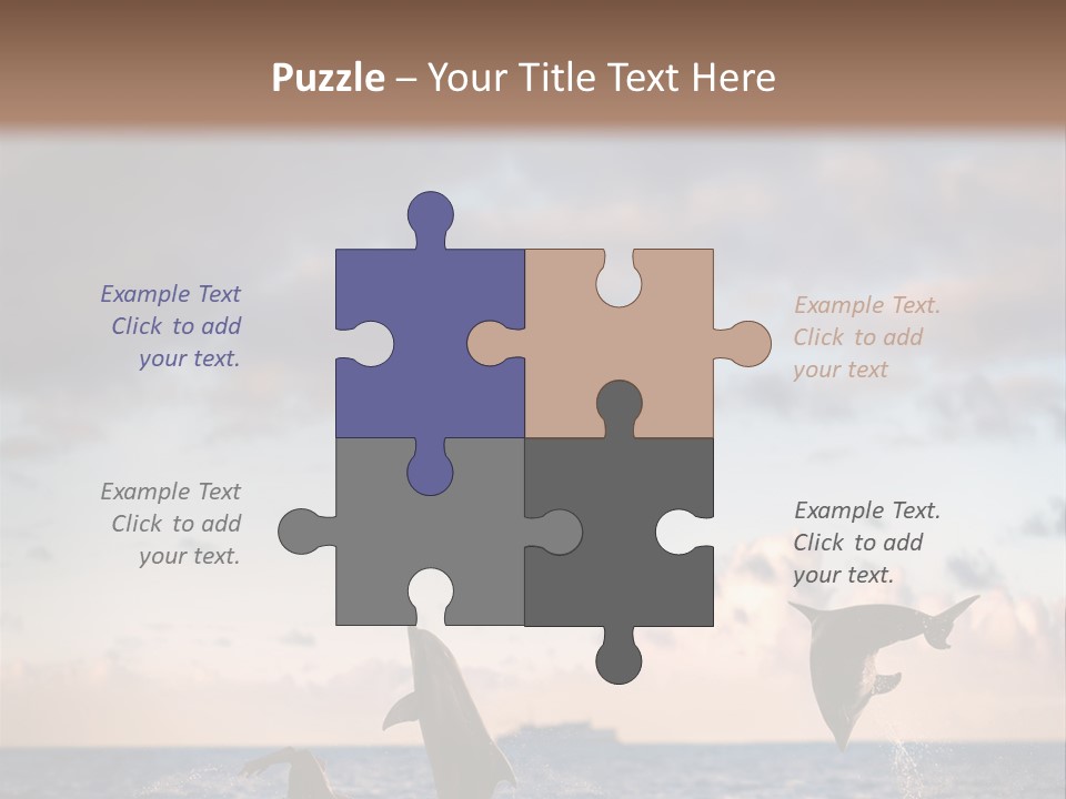 Swimming Wildlife Summer PowerPoint Template