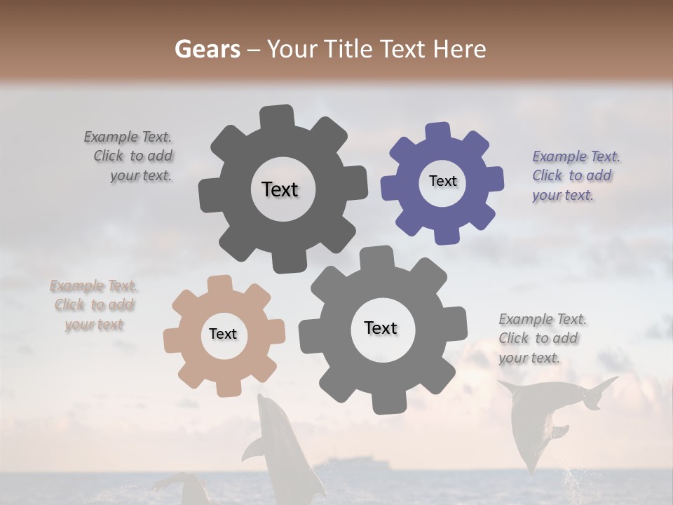 Swimming Wildlife Summer PowerPoint Template