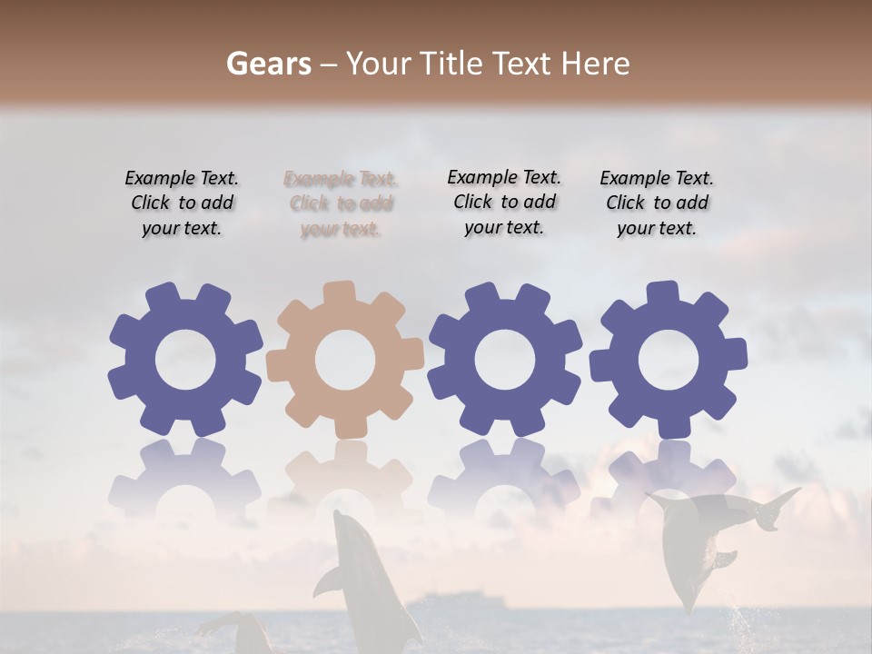 Swimming Wildlife Summer PowerPoint Template