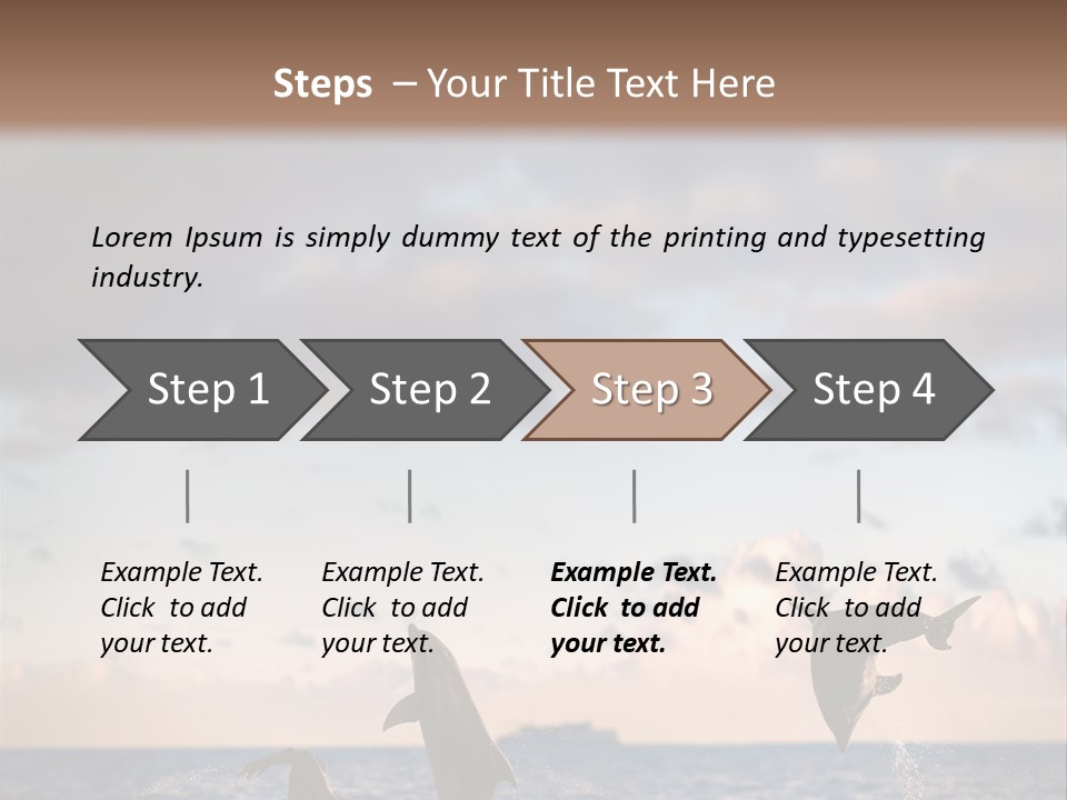 Swimming Wildlife Summer PowerPoint Template