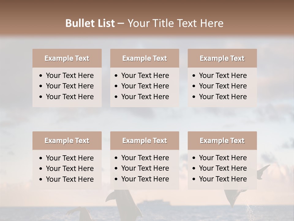 Swimming Wildlife Summer PowerPoint Template