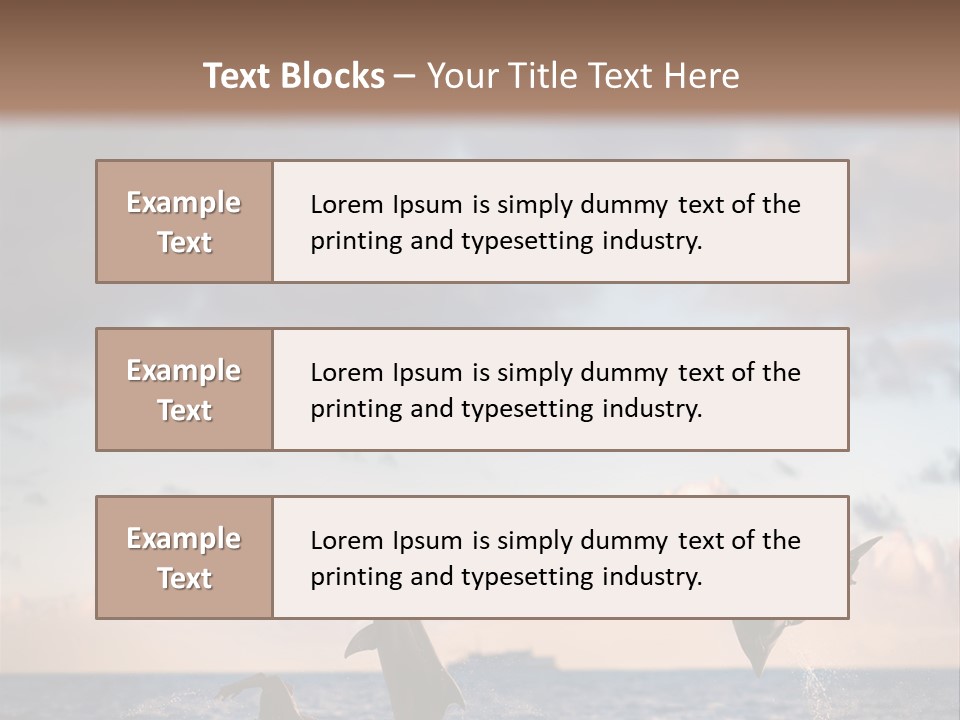 Swimming Wildlife Summer PowerPoint Template