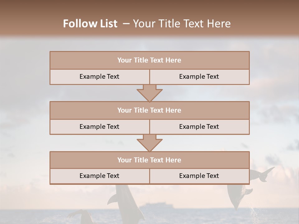 Swimming Wildlife Summer PowerPoint Template