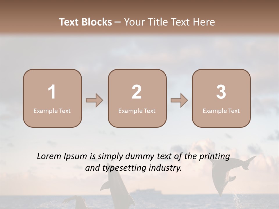 Swimming Wildlife Summer PowerPoint Template