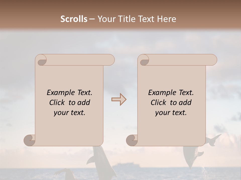 Swimming Wildlife Summer PowerPoint Template