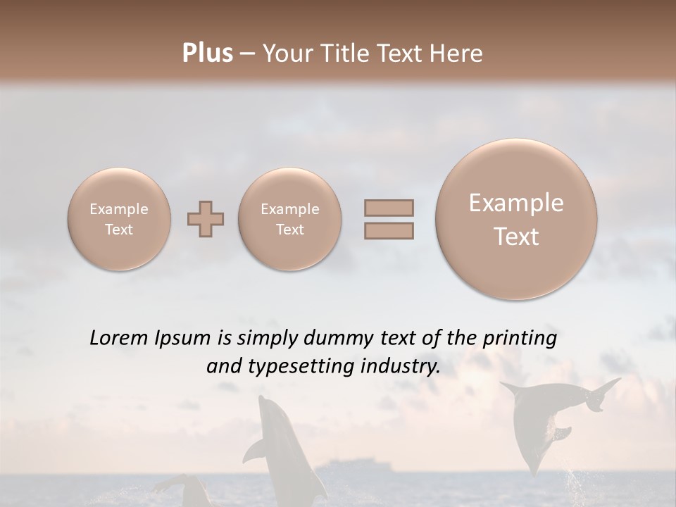 Swimming Wildlife Summer PowerPoint Template