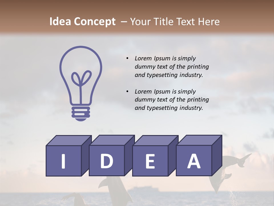 Swimming Wildlife Summer PowerPoint Template