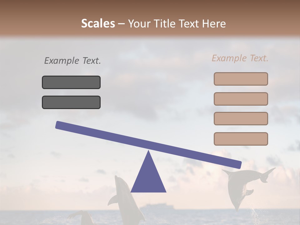 Swimming Wildlife Summer PowerPoint Template