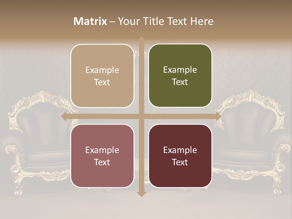 Classic Curve Royal PowerPoint Template