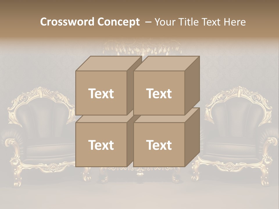 Classic Curve Royal PowerPoint Template