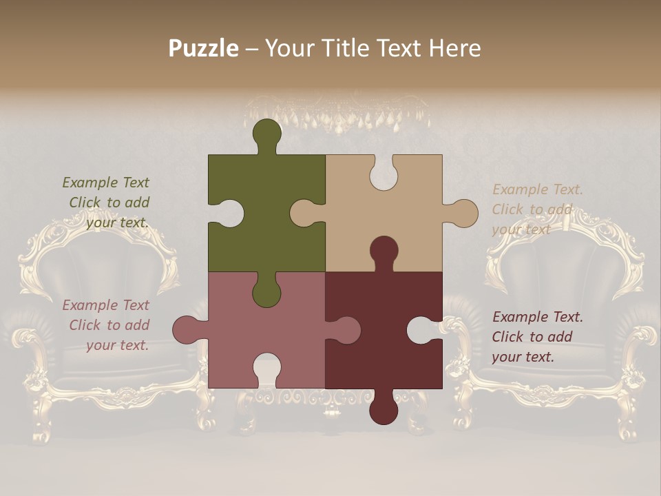 Classic Curve Royal PowerPoint Template