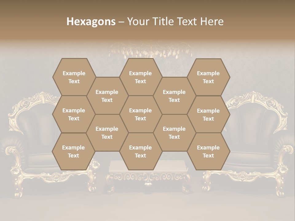 Classic Curve Royal PowerPoint Template