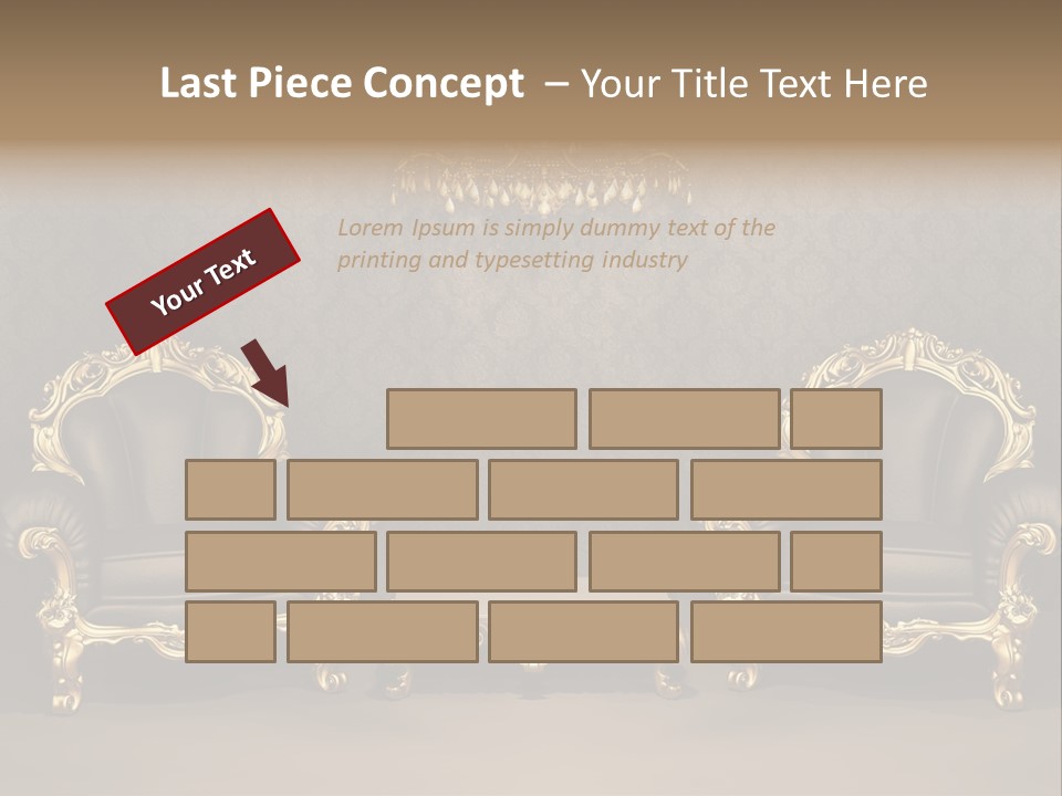 Classic Curve Royal PowerPoint Template