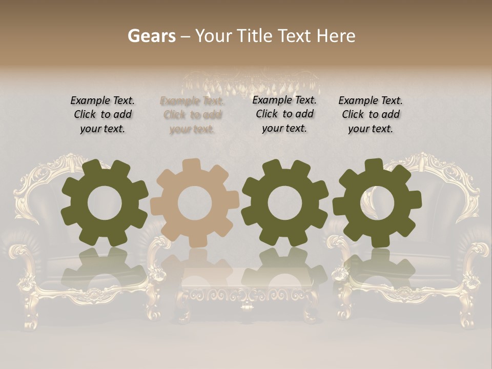 Classic Curve Royal PowerPoint Template