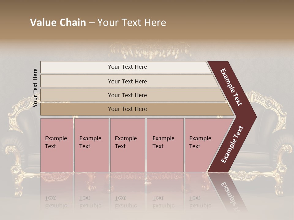 Classic Curve Royal PowerPoint Template