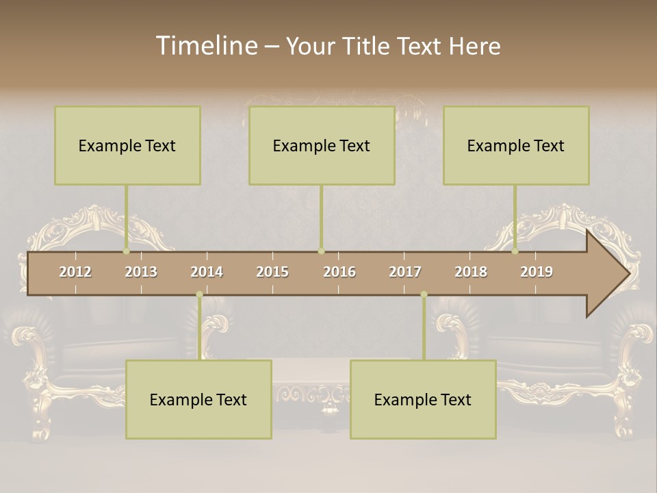 Classic Curve Royal PowerPoint Template