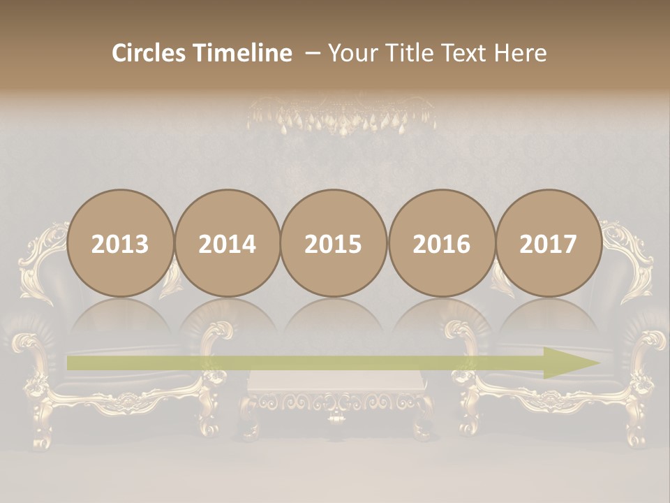 Classic Curve Royal PowerPoint Template