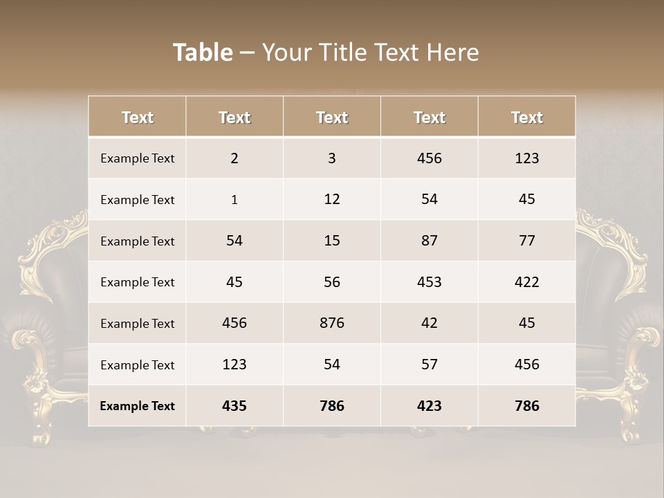 Classic Curve Royal PowerPoint Template