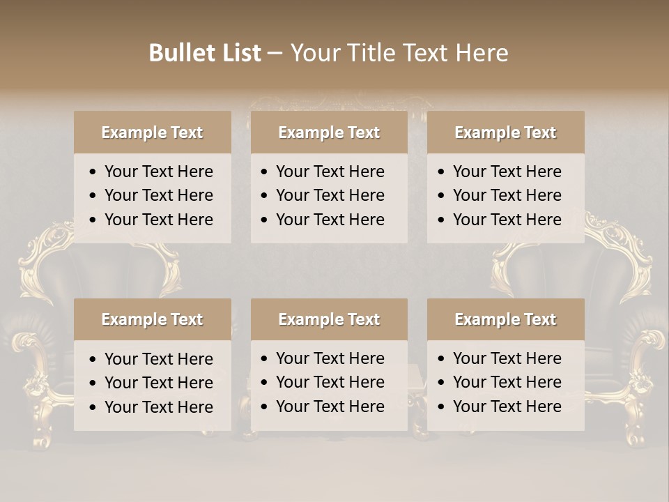 Classic Curve Royal PowerPoint Template