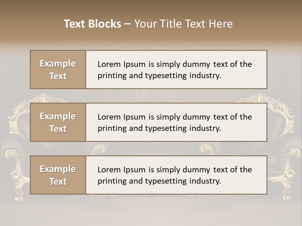 Classic Curve Royal PowerPoint Template