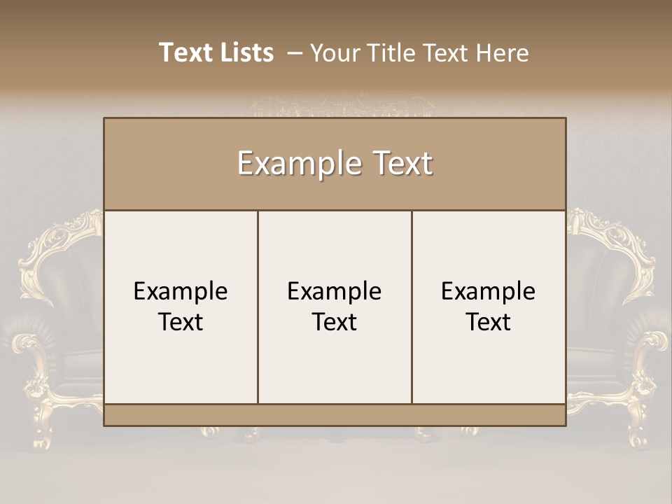 Classic Curve Royal PowerPoint Template