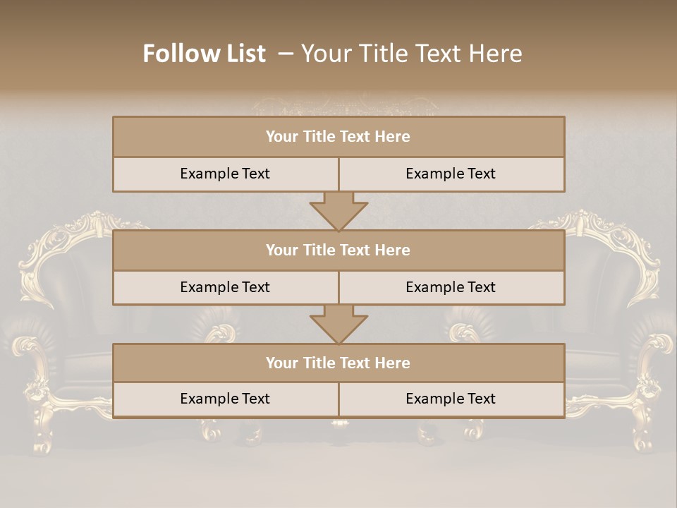 Classic Curve Royal PowerPoint Template