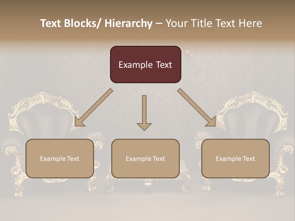Classic Curve Royal PowerPoint Template