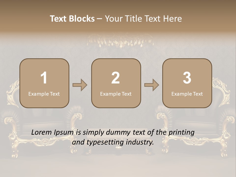 Classic Curve Royal PowerPoint Template