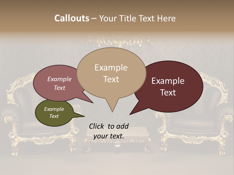 Classic Curve Royal PowerPoint Template