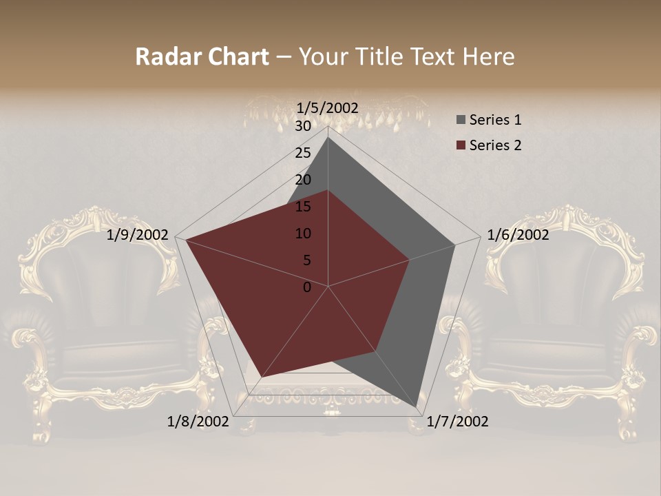 Classic Curve Royal PowerPoint Template