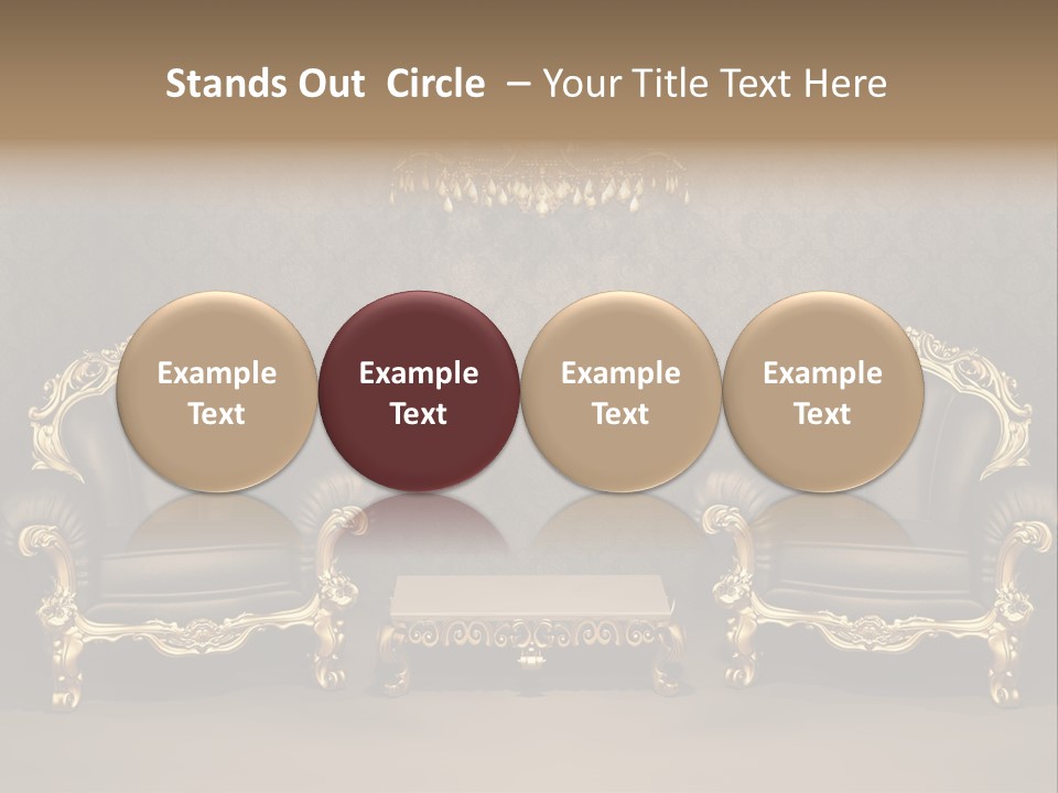 Classic Curve Royal PowerPoint Template