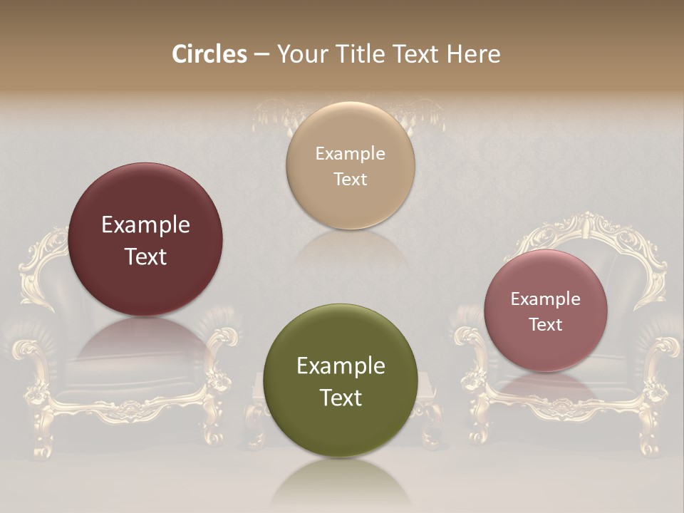 Classic Curve Royal PowerPoint Template