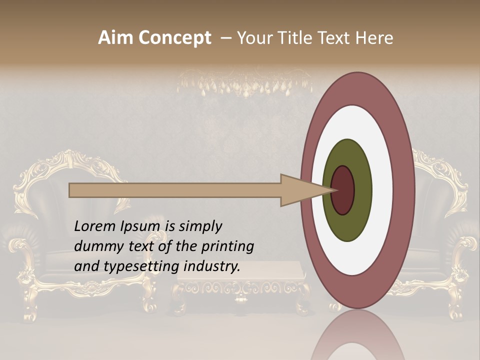 Classic Curve Royal PowerPoint Template
