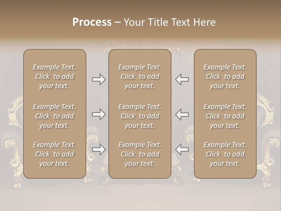 Classic Curve Royal PowerPoint Template