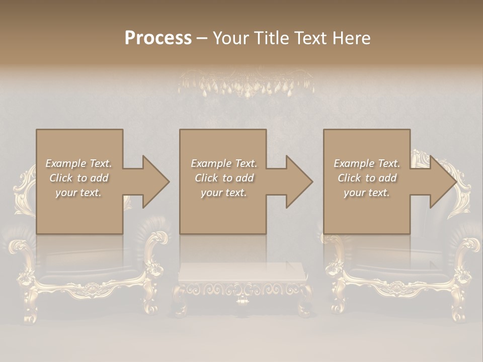 Classic Curve Royal PowerPoint Template