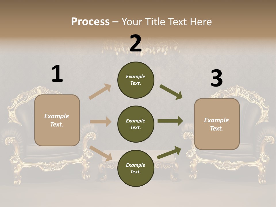 Classic Curve Royal PowerPoint Template
